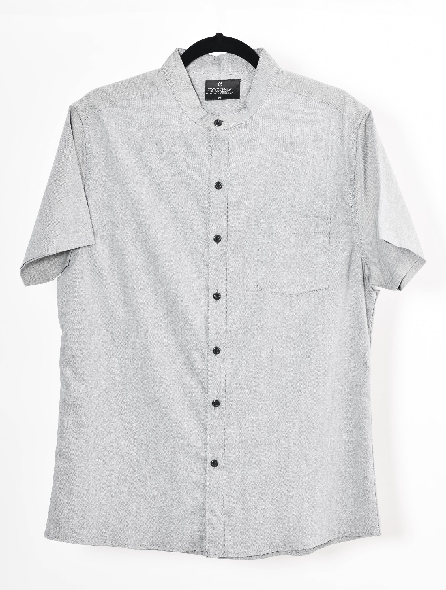 Camisa cuello best sale chino manga corta